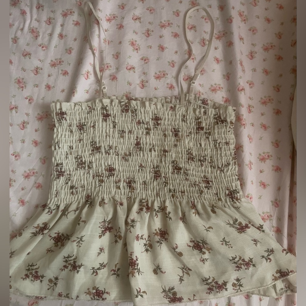 flowy floral top